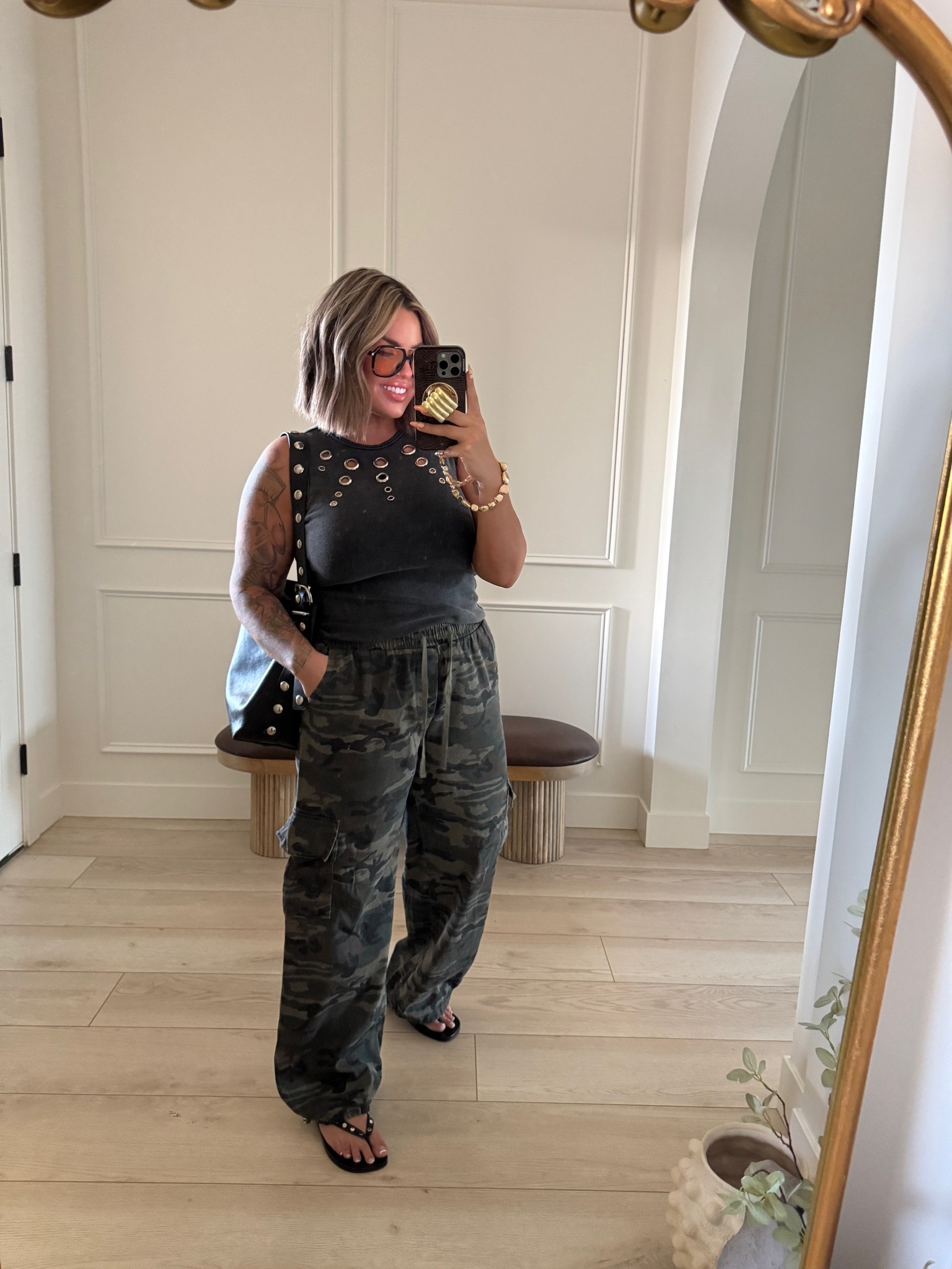 Top L 
Pants xl 
Bag is sold out linked similar 
#amazon