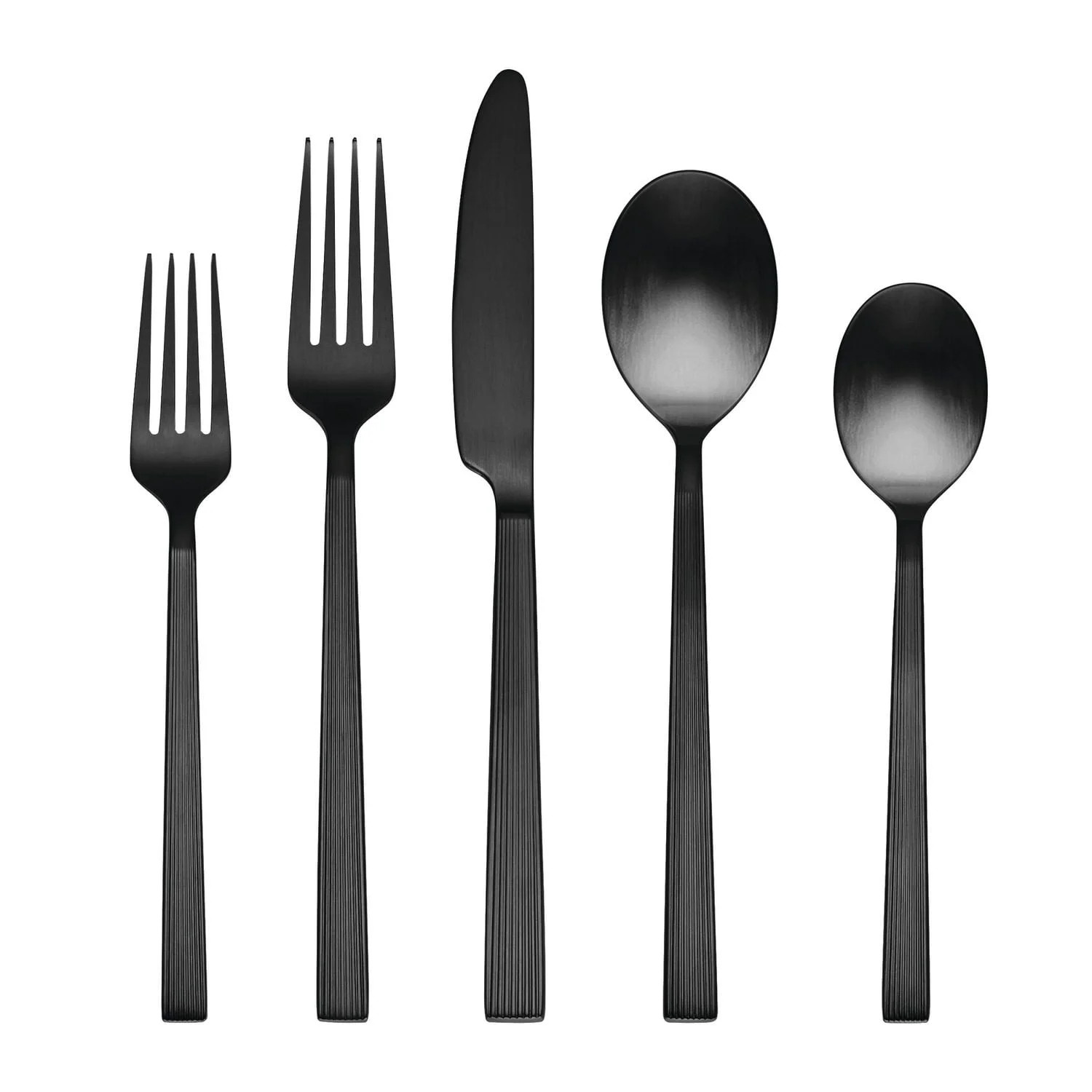 BHG RIVER BLACK SATIN 20PC FLATWARE SET, 20 Pc Flatware Set | Walmart (CA)