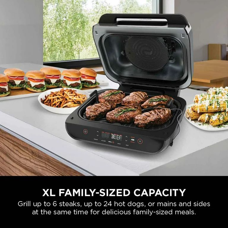 Ninja® Foodi™ Smart XL 4-in-1 Indoor Grill with 4-qt Air Fryer, Roast, and Bake, FG550 - Walma... | Walmart (US)