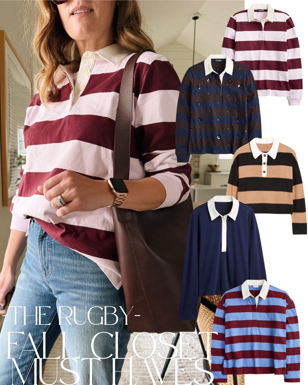 Rugby top
Fall outfit 

#LTKOver40 #LTKSeasonal #LTKStyleTip
