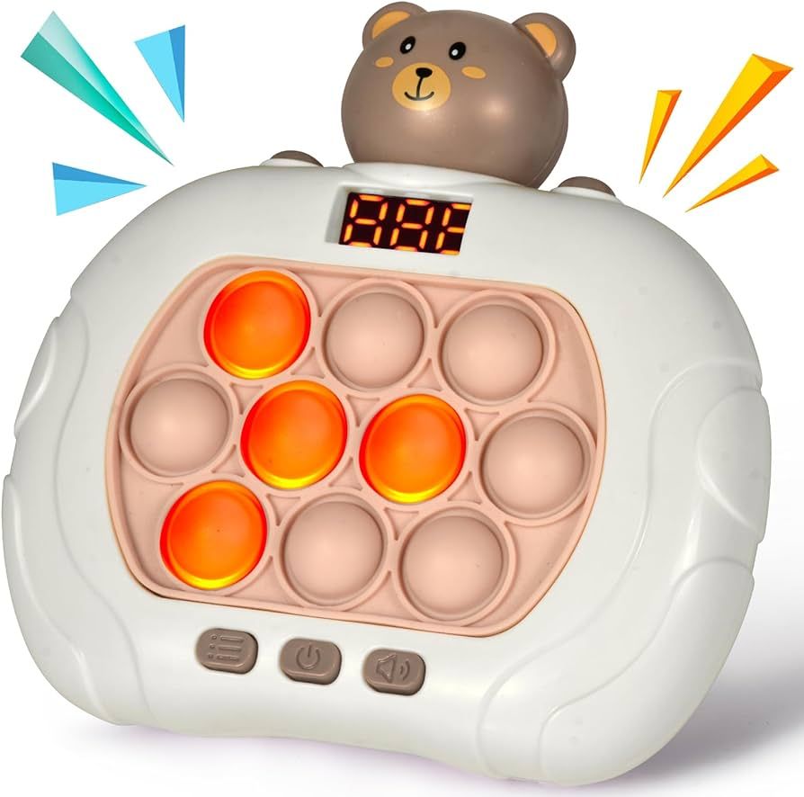 Fast Push Game Pop Fidget Toys for Kids, Fast Push Bubble Game, Handheld Puzzle Game Sensory Toys... | Amazon (US)