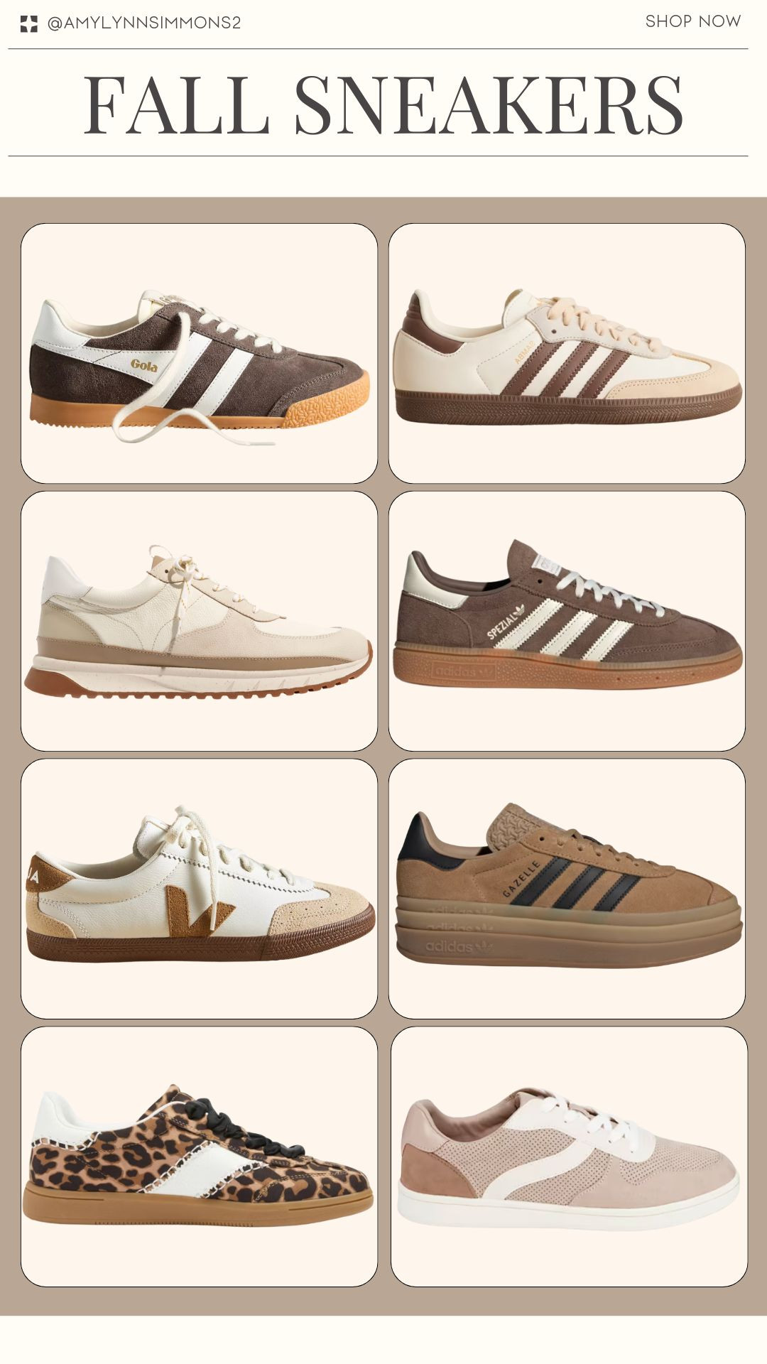 Fall Sneakers #fall #fallsneakers #fallshoes #shoes #adidas  

 #LTKFallSale #LTKSeasonal #LTKShoeCrush