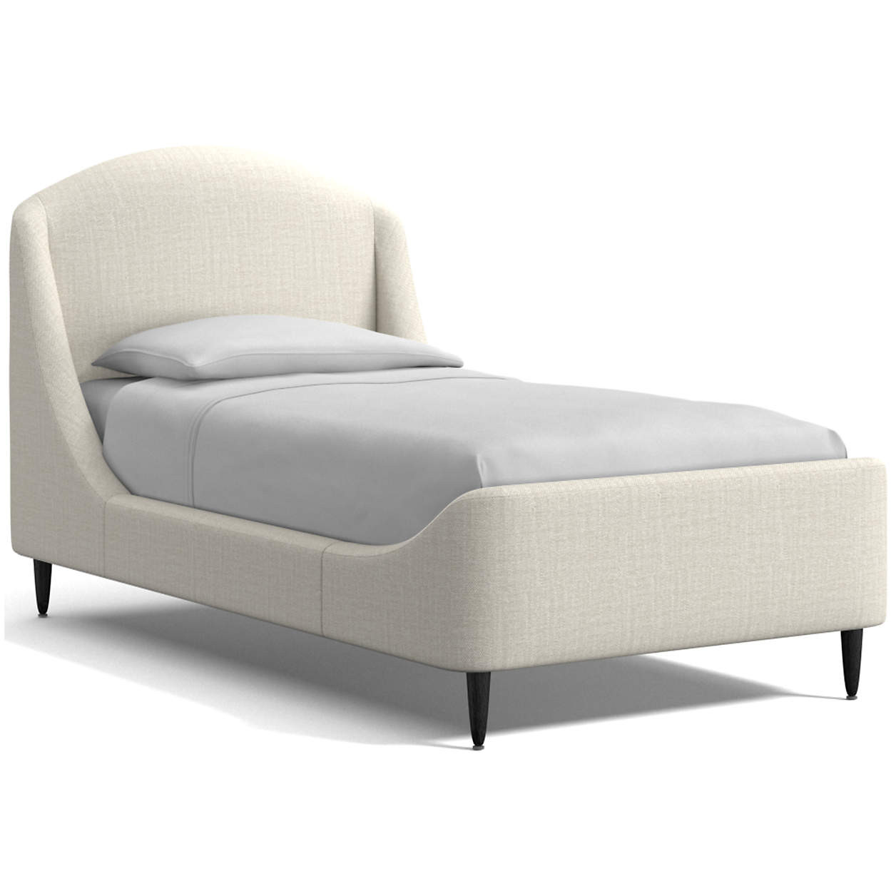 Lafayette Upholstered Twin Bed + Reviews | Crate & Barrel | Crate & Barrel