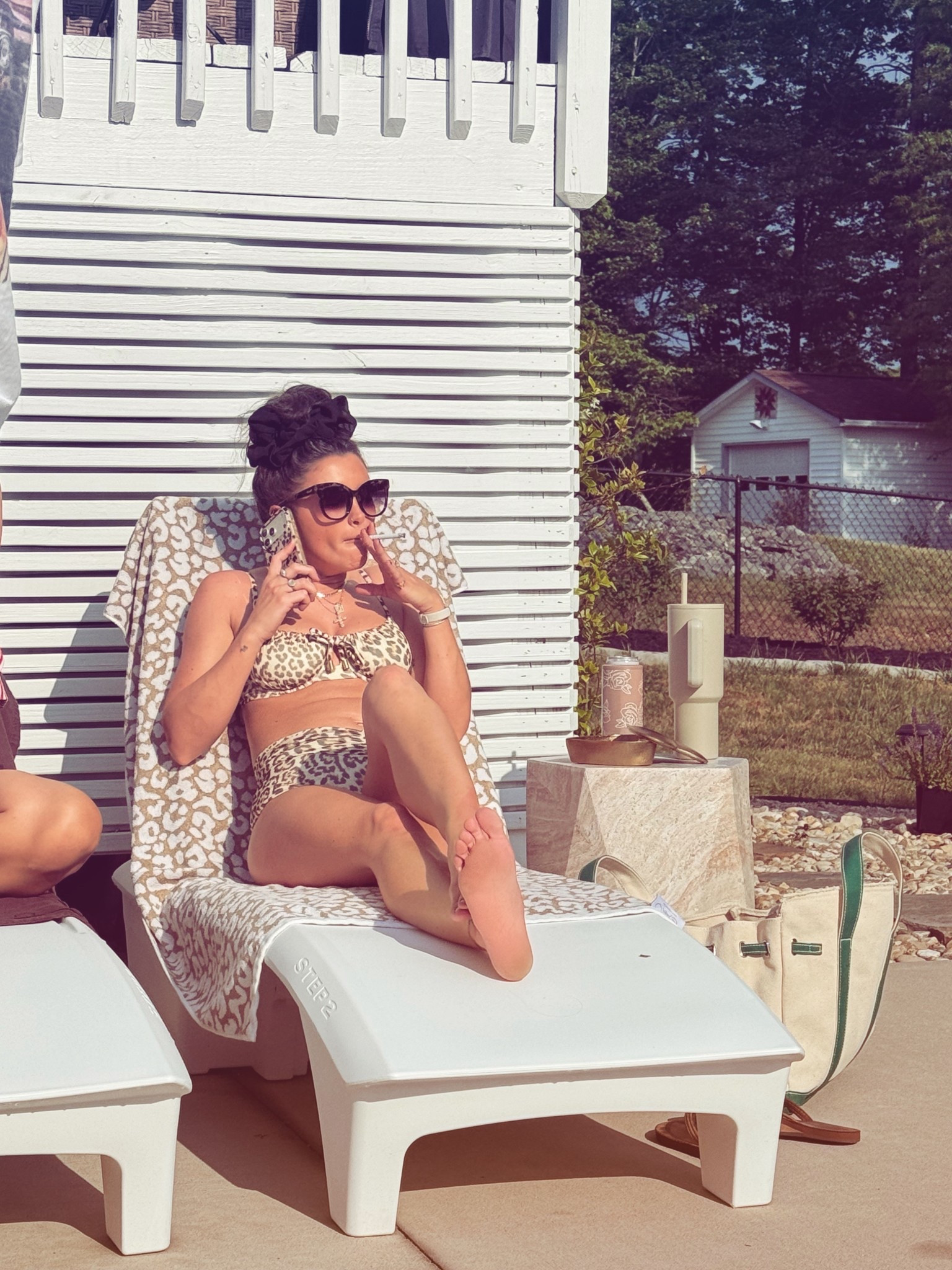 Swimsuit runs TTS. I did medium bottoms, and 34D top. 

Sunglasses are my ALL TIME favorites. Been wearing this style for years 🫶🏼

Bag is my new favorite, and is 30% off! I have the large and small size. Quality is excellent!!

#LTKSaleAlert #LTKHome #LTKSeasonal