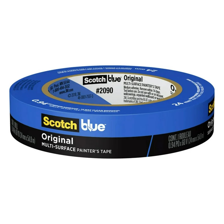 ScotchBlue Original Multi-Surface Painters Tape, Blue, 0.94 inches x 60 yards, 1 Roll | Walmart (US)