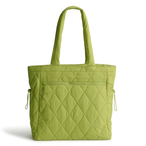Vera Bradley Women's Featherweight Original Zip Tote, Spinach Green, One Size | Amazon (US)