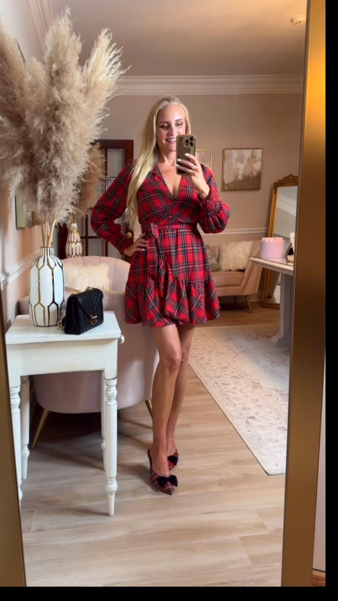 I'm so in love with this adorable red plaid flannel wrapped dress! So perfect for Christmas! Linking this exact dress and all of my other favorite Christmas plaid dresses too. 

#LTKHoliday #LTKSeasonal