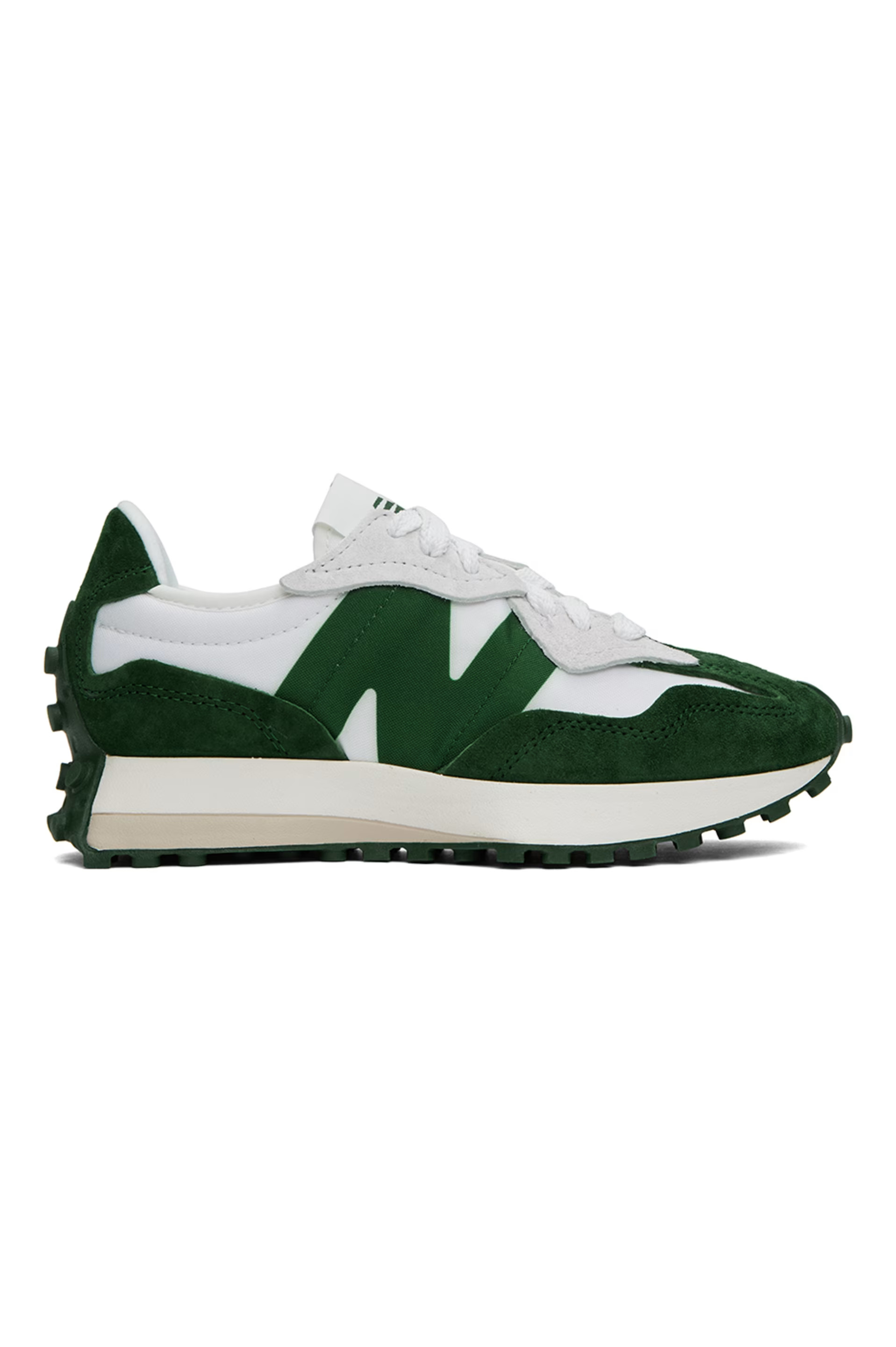 New Balance - Green & White 327 Sneakers | SSENSE