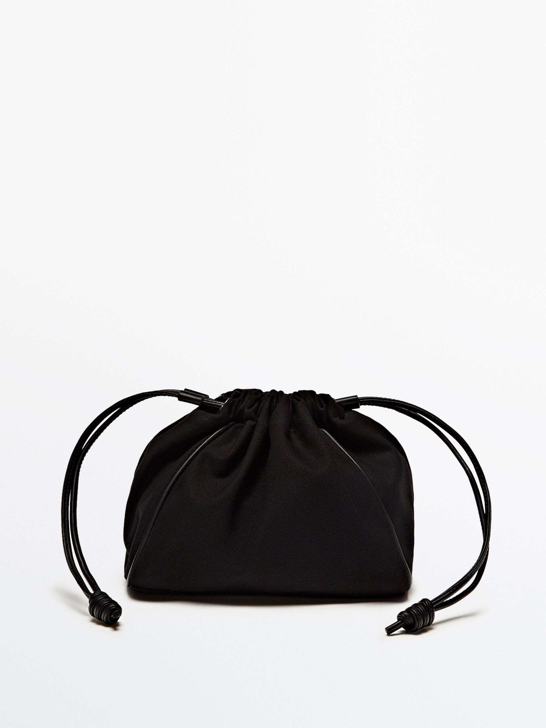 Pouch-Tasche mit Lederdetails | Massimo Dutti DE