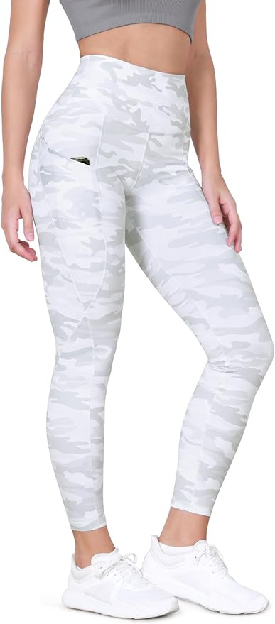 ODODOS Women's High Waisted Yoga Leggings with Pockets, Tummy Control Non See Through Workout Ath... | Amazon (US)