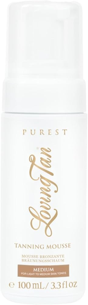 Loving Tan Purest Tanning Mousse, Medium - Sunless Tanner Made From 97% Certified Organic & Natur... | Amazon (US)
