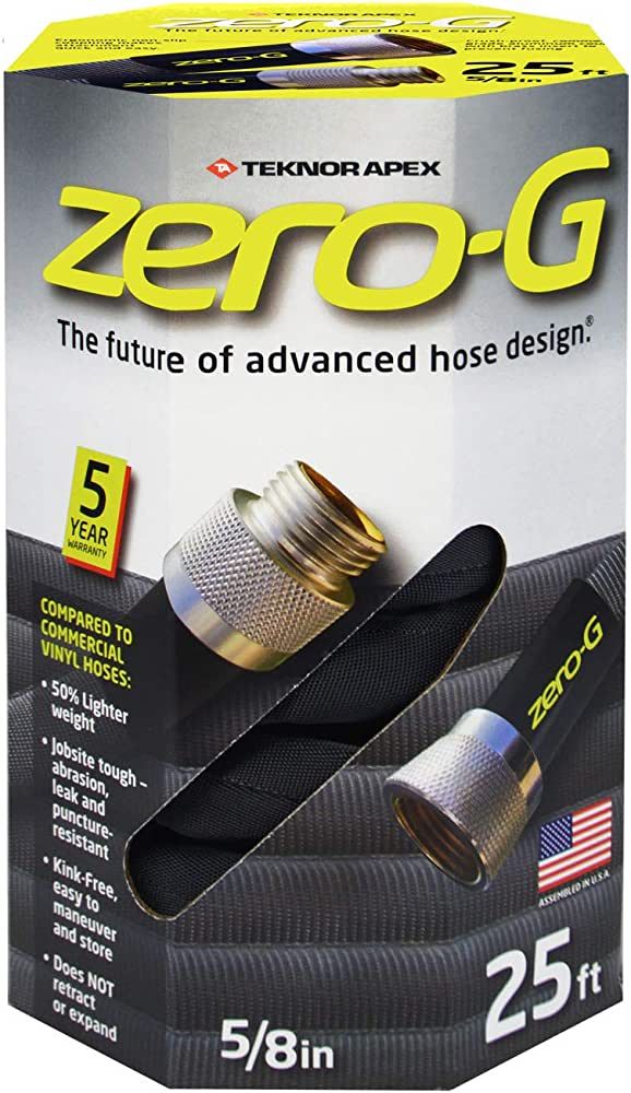 zero-G 4001-25 8 Inch by 25 Feet Lightweight, Ultra Flexible, Durable, Kink-Free Garden Hose, 5, ... | Amazon (US)