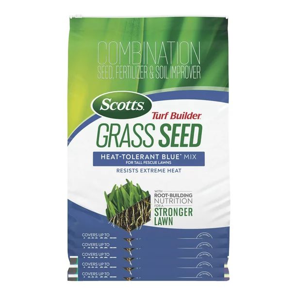 Scotts Turf Builder Grass Seed Heat-Tolerant Blue Mix, 16 lbs. | Walmart (US)