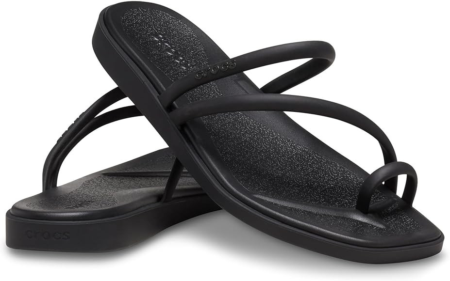 Crocs Women's Miami Toe Loop Sandal Flat | Amazon (US)