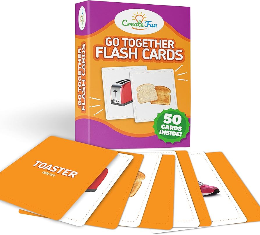 Go Together Flash Cards | 50 Matching Language Development Educational Photo Cards | with 7 Start... | Amazon (US)