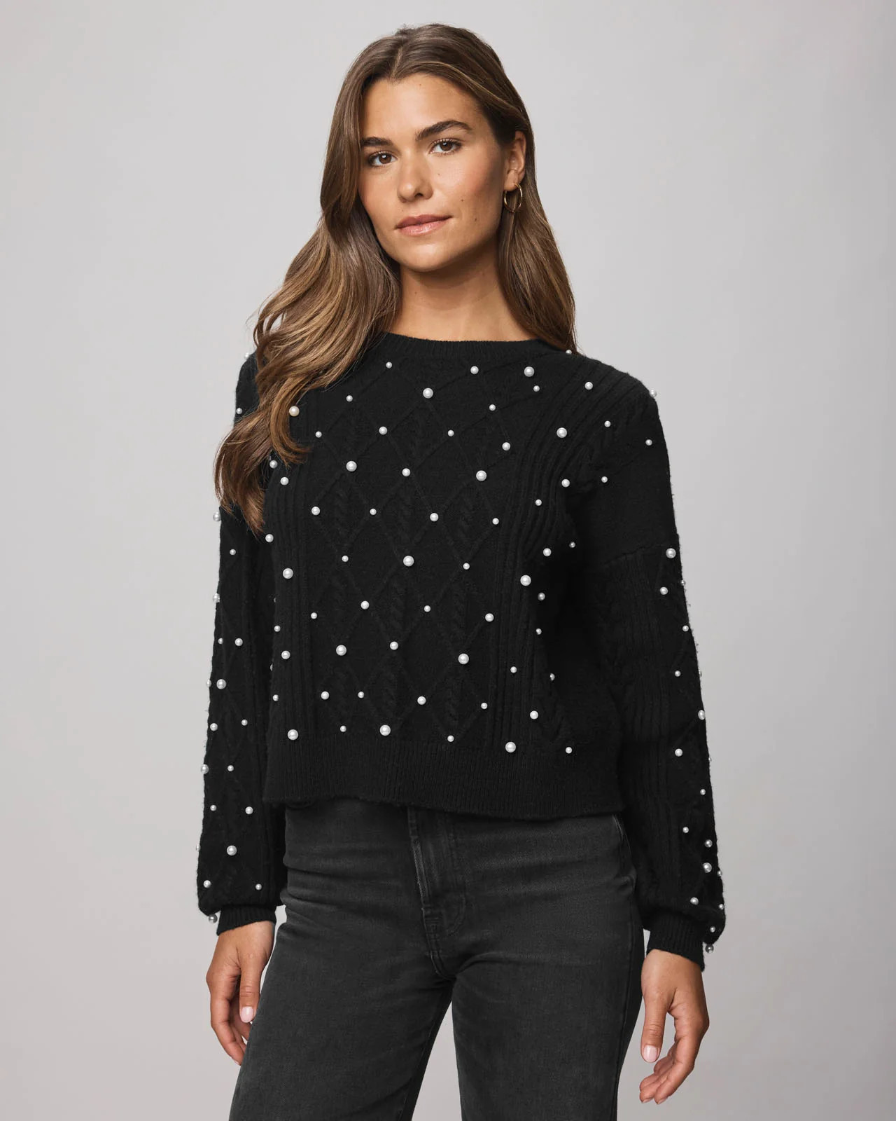 Splendid - Demi Pearl Sweater - Pale Oak Heather | Splendid