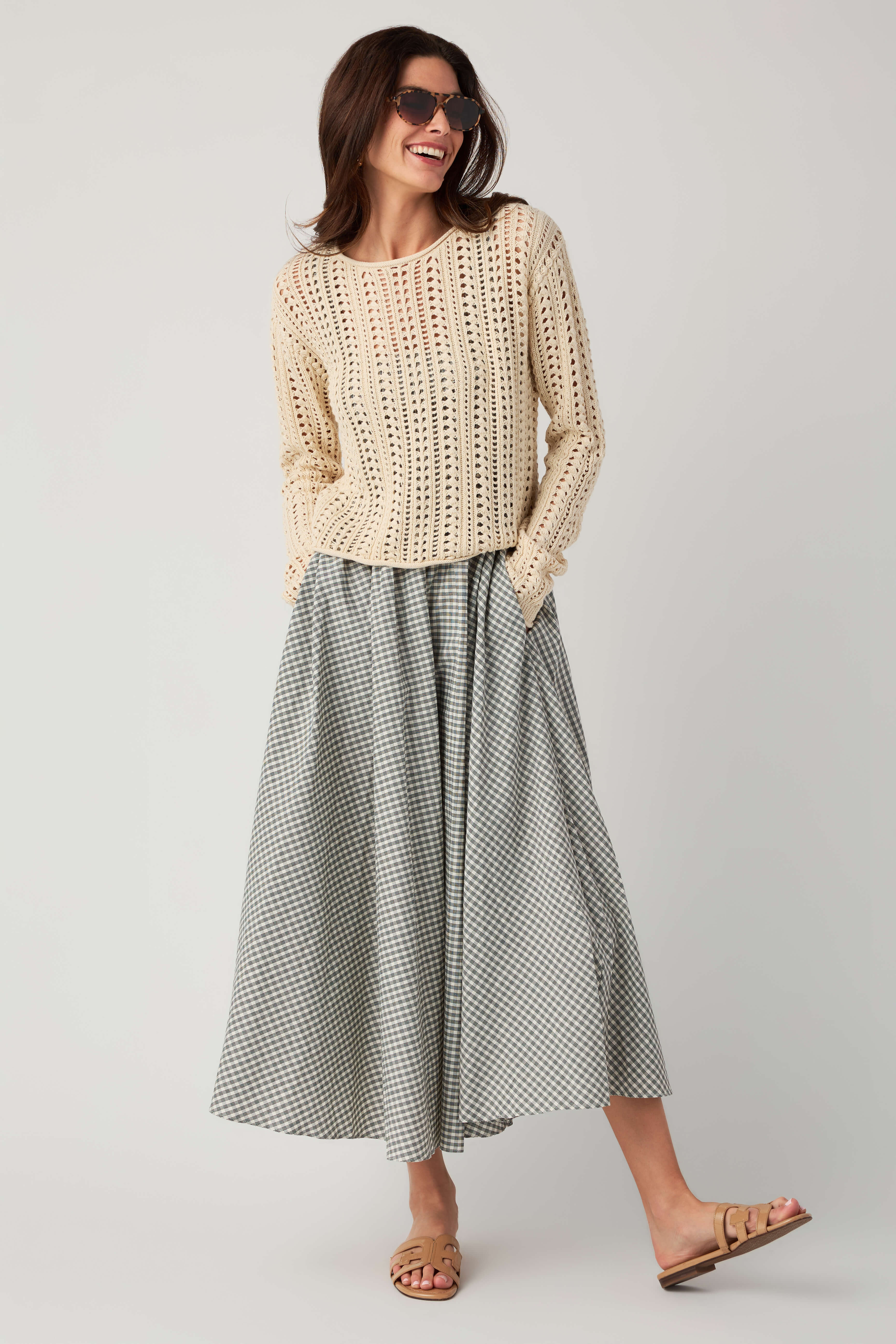 Z Supply Upland Crochet Sweater | Social Threads