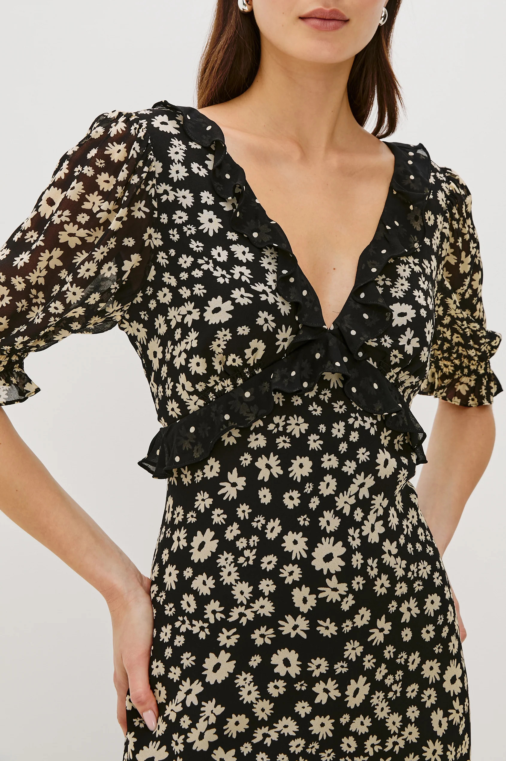 ANNMARIE DRESS - DAISY DOT COMBO | Rails