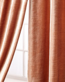 Geode Velvet Curtain Panel, 96" | Horchow