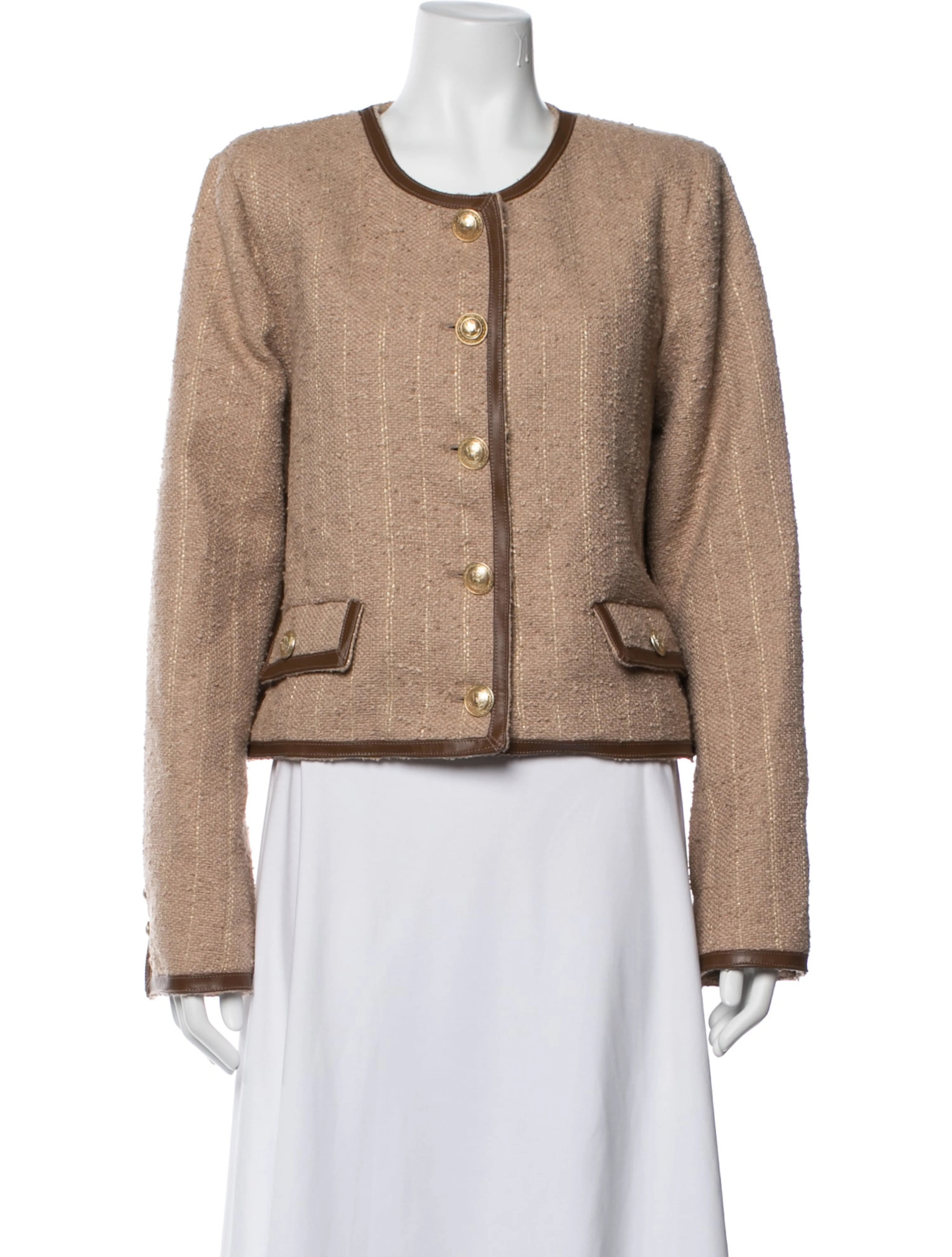 Tweed Pattern Jacket w/ Tags | The RealReal