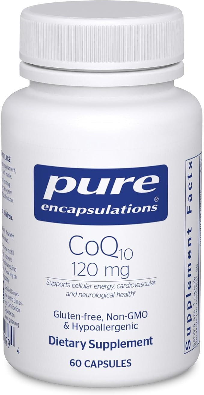 Pure Encapsulations CoQ10 120 mg - Coenzyme Q10 Supplement for Heart Health, Energy, Antioxidants... | Amazon (US)