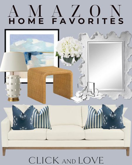 Amazon home favorites 🤍 I love the pops of blue! It can still make a space feel neutral while adding a pretty accent. 

Framed art, art, wall decor, abstract art, table lamp, lighting, faux florals, rattan ottoman, white mirror, accent mirror, bookends, bookcase styling, bookcase decor, neutral sofa, sofa, accent pillows, throw pillow, sofa pillow, under $100, under $50, designer look for less, Living room, bedroom, guest room, dining room, entryway, seating area, family room, Modern home decor, traditional home decor, budget friendly home decor, Interior design, shoppable inspiration, curated styling, beautiful spaces, classic home decor, bedroom styling, living room styling, style tip,  dining room styling, look for less, designer inspired, Amazon, Amazon home, Amazon must haves, Amazon finds, amazon favorites, Amazon home decor #amazon #amazonhome



#LTKStyleTip #LTKHome #LTKFindsUnder100