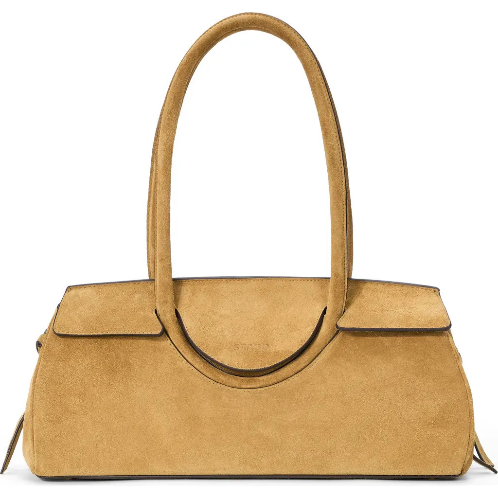 STAUD Maude Suede Shoulder Bag in Hazel at Nordstrom | Nordstrom