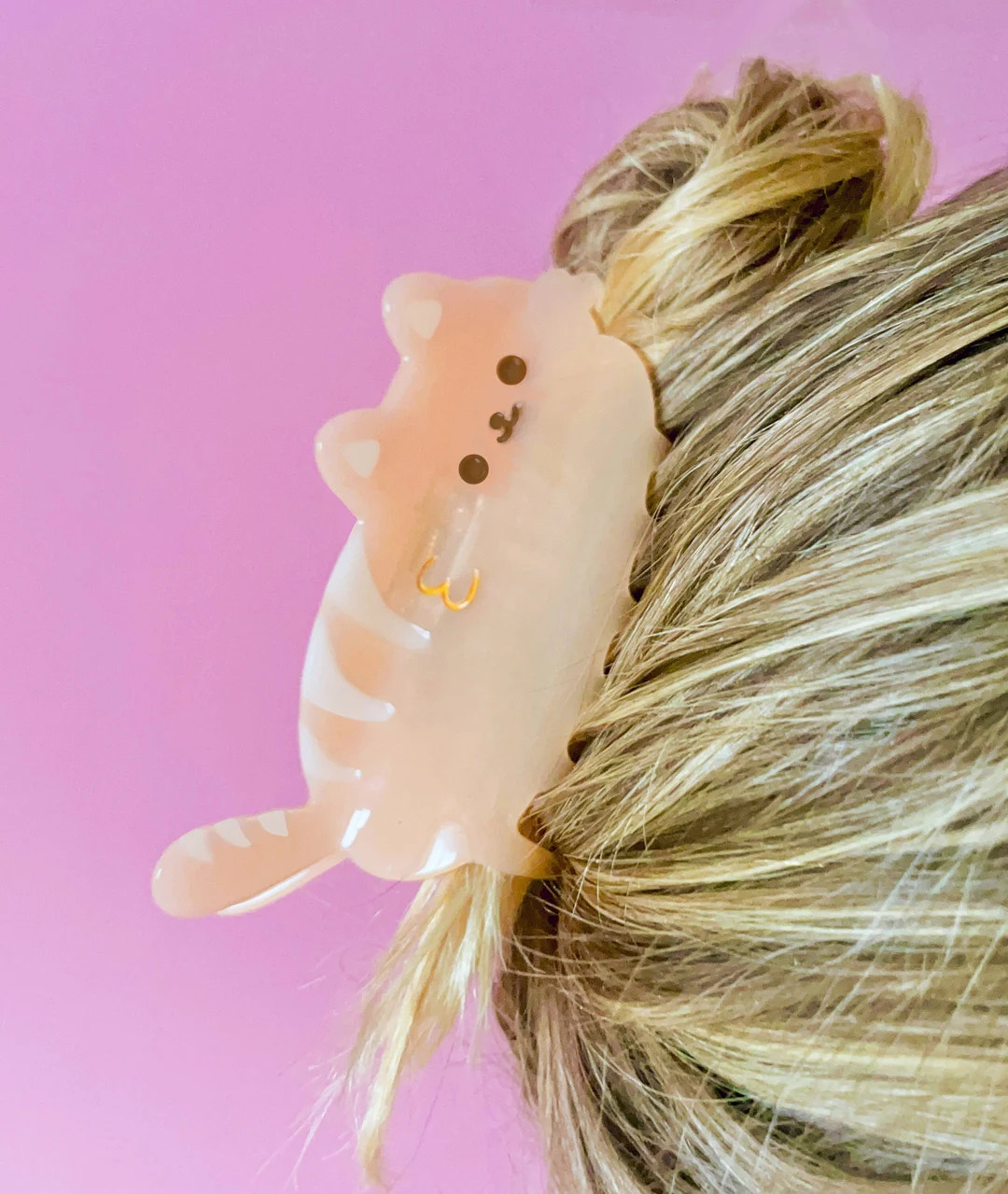 The Cat Loaf Hair Claw Clip-cellulose Acetate Hair Clip-fun Hair Claw Clip-hair Claw Clip Designs... | Etsy (US)