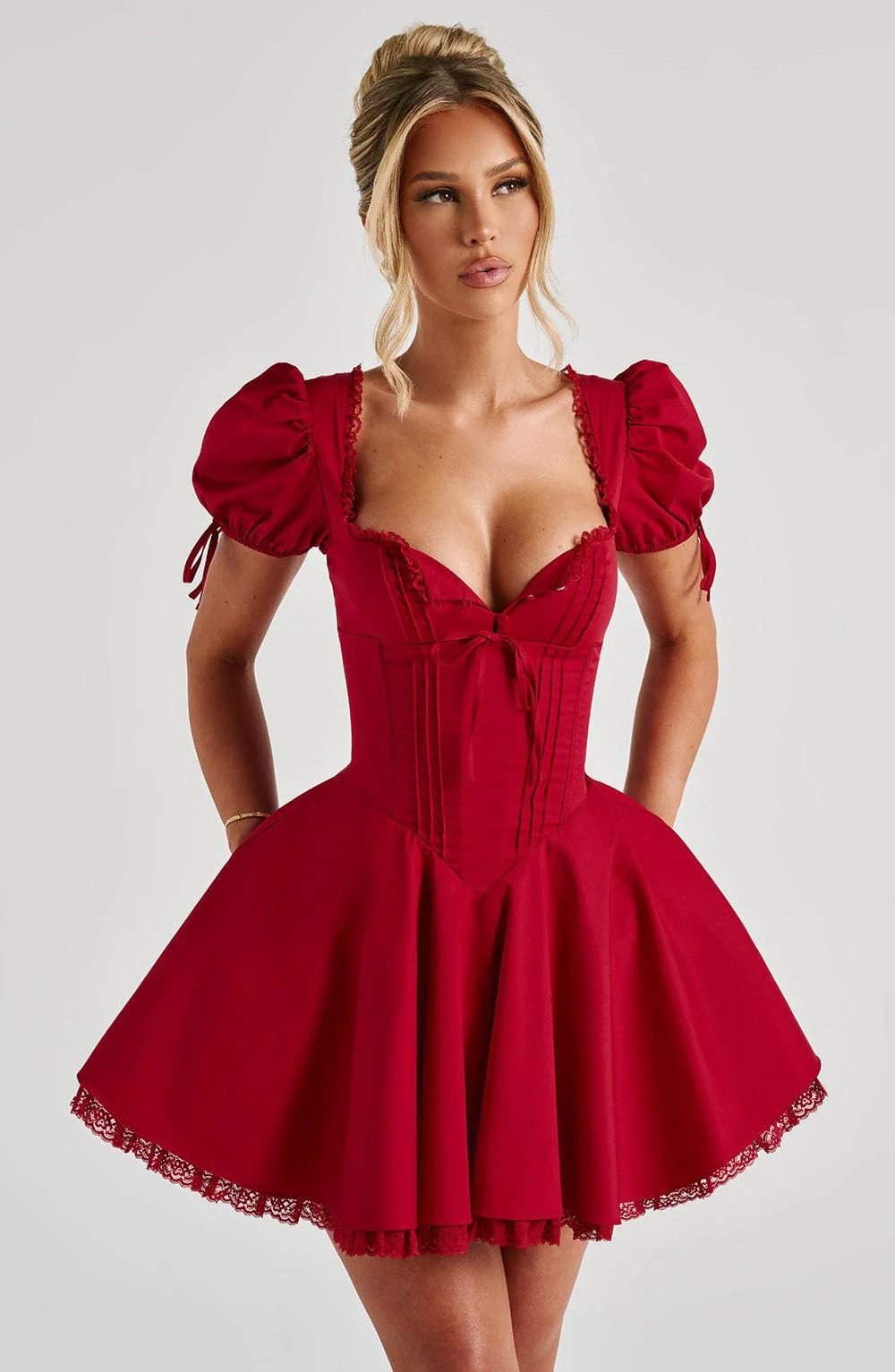 Annie Mini Dress - Red | Babyboo (global)