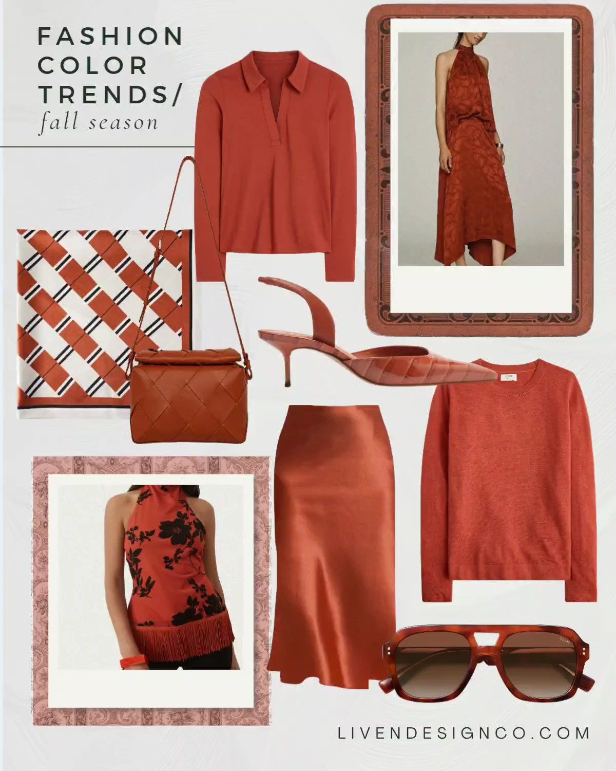 Fall fashion trends. Color trends. Rust. Burnt orange. Orange sweater. Collared sweater. Rust handbag. Silk scarf. Cos. Mango. Banana Republic. Schultz heels. Silk skirt. Midi skirt. Fall outfit. Womens style inspiration. Jacquard skirt 

#LTKSaleAlert #LTKSeasonal