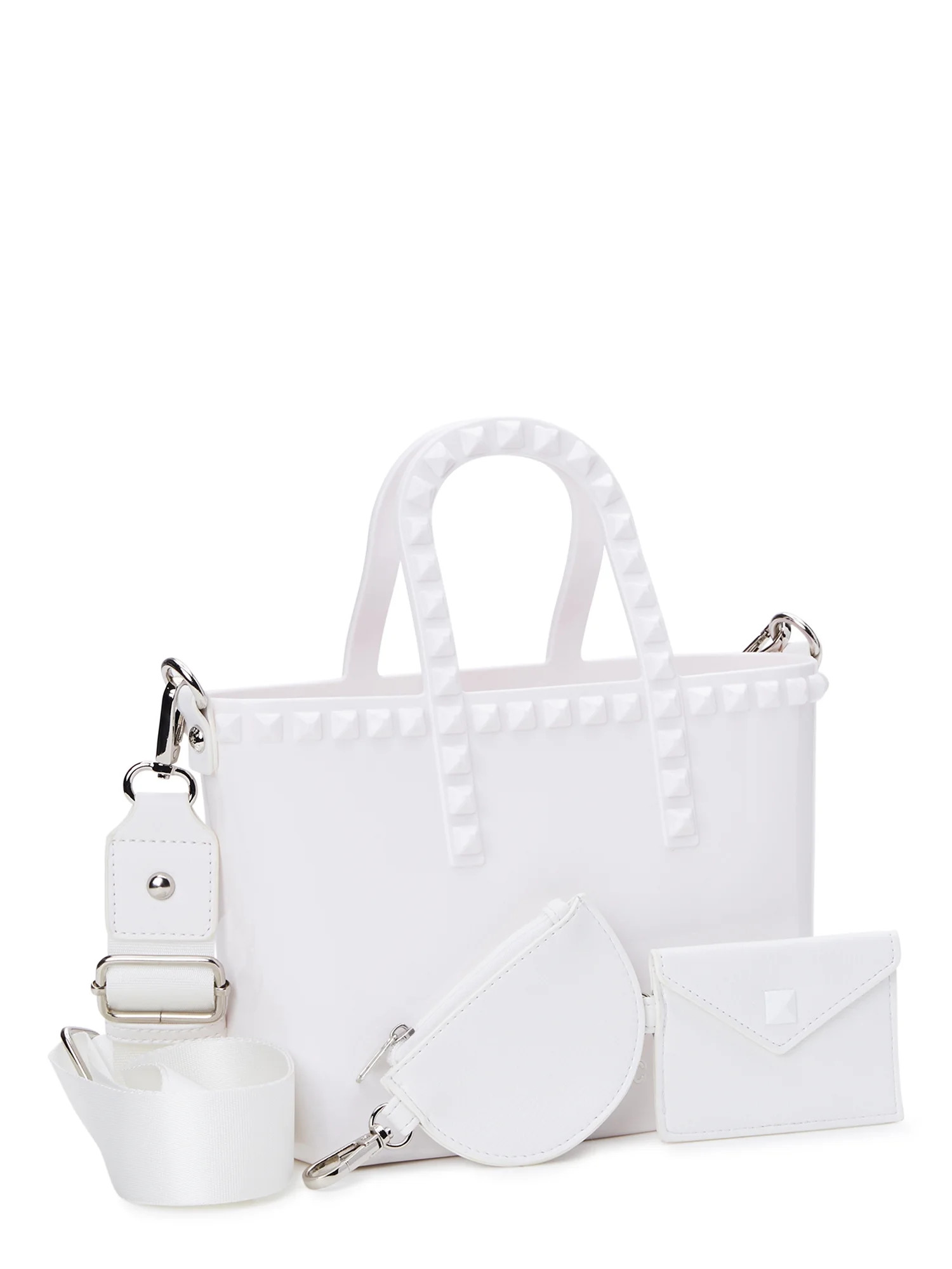 Madden NYC Women's Jelly Studded Mini Tote with Removable Pouch | Walmart (US)