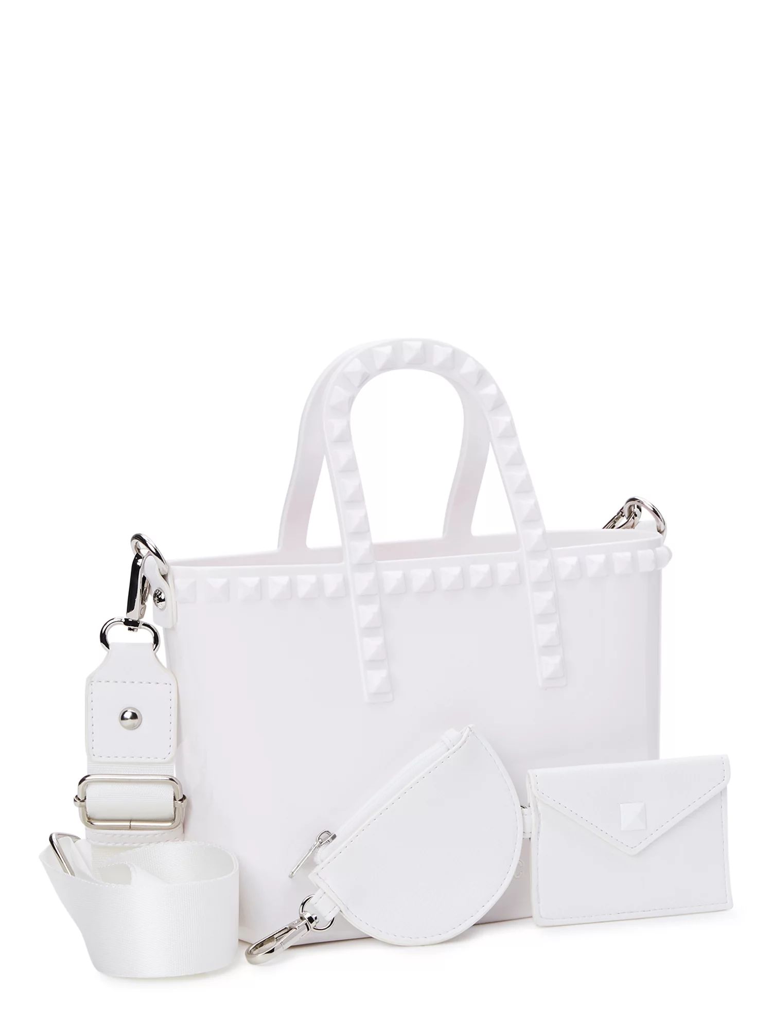 Madden NYC Women's Jelly Studded Mini Tote with Removable Pouch | Walmart (US)