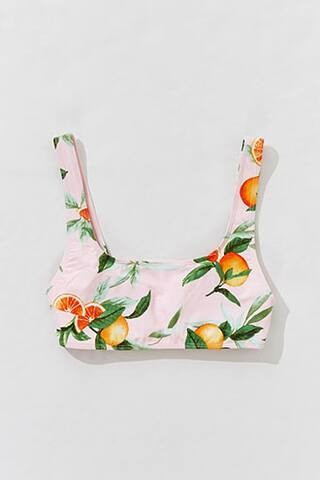Orange Print Bralette Bikini Top | Forever 21 (US)