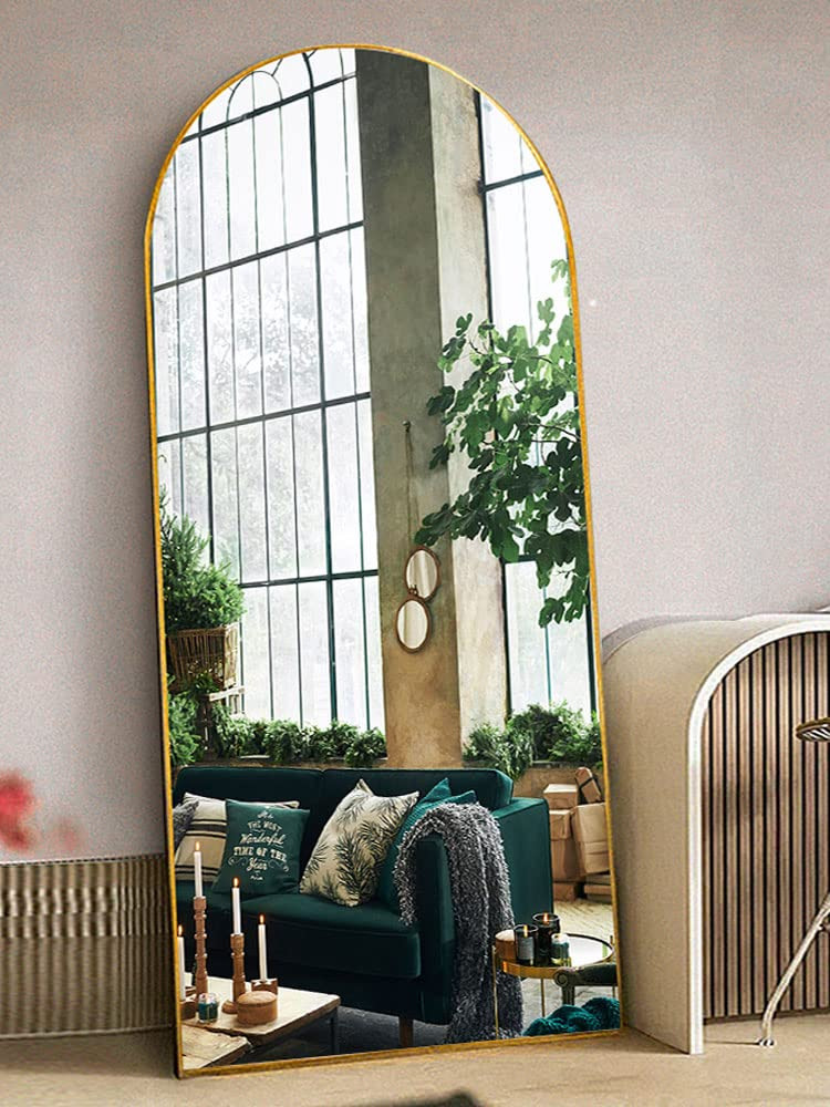 Otlsh Floor Mirror, Arched Full Length Mirror with Stand, Standing Mirror, Full Body Mirror, 71"... | Amazon (US)