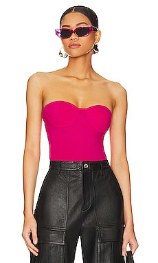 superdown Stef Bustier Bodysuit in Pink from Revolve.com | Revolve Clothing (Global)