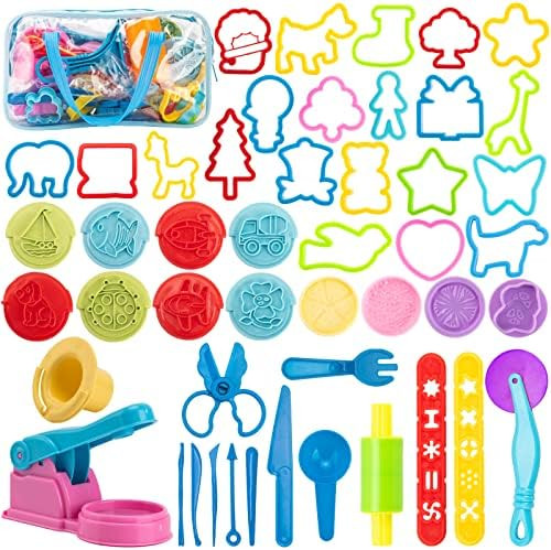 Amazon.com: Maykid Dough Tools for Kids, 50Pcs Dough Tools Kit Include Assorted Colors Dough Acce... | Amazon (US)