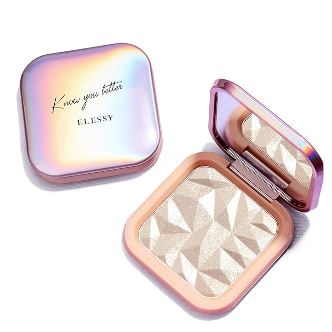 ELESSY Highlighter Makeup Palette Face Highlighter Palette Glitter Illuminator Highlighter Palett... | Amazon (US)