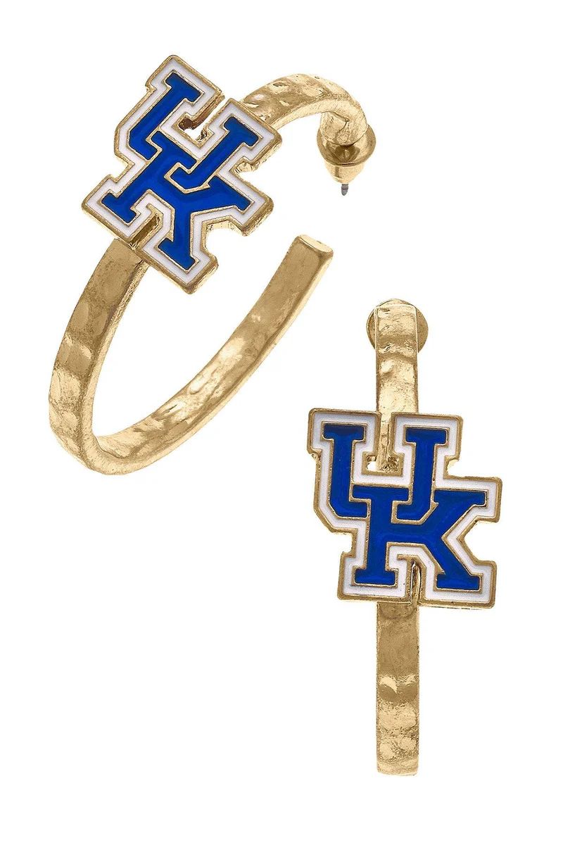 Kentucky Wildcats Enamel Logo Hoop Earrings | CANVAS