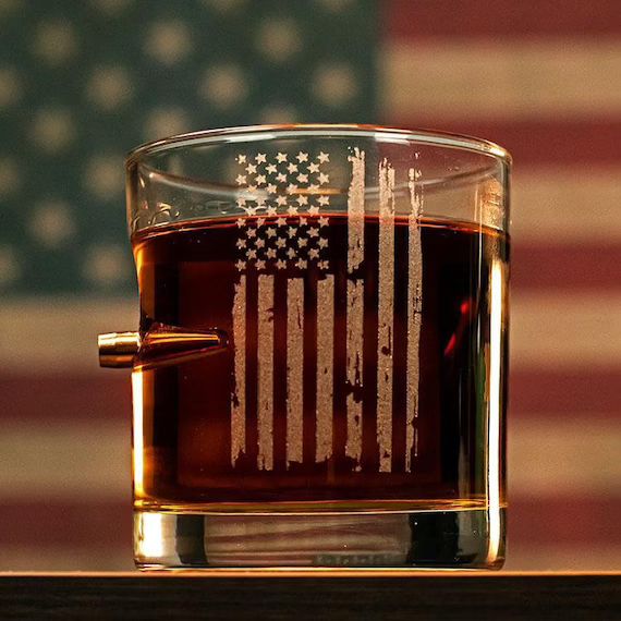 Patriotic Rocks Glass | Etsy (US)