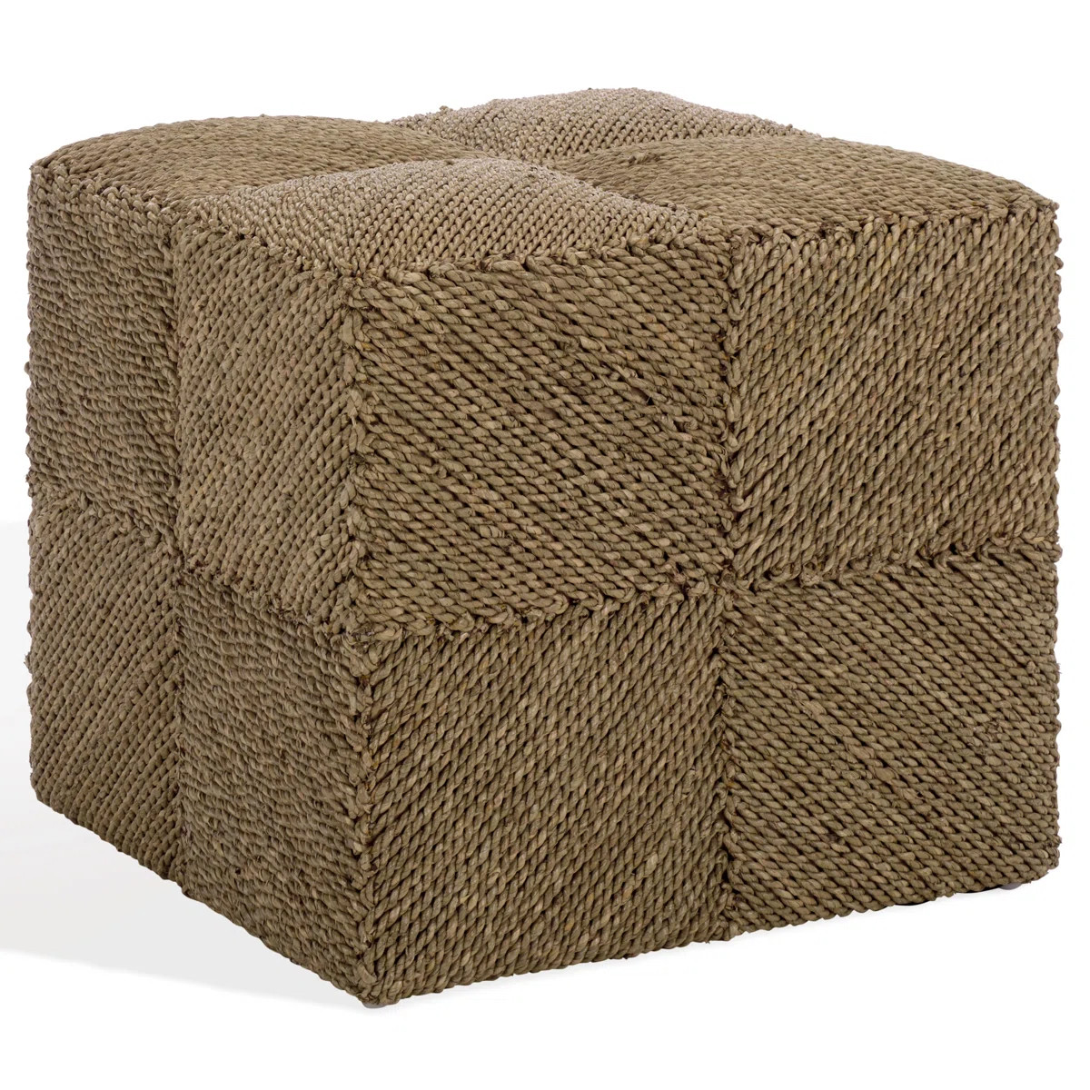 Malta Woven Seagrass Ottoman | Wayfair North America