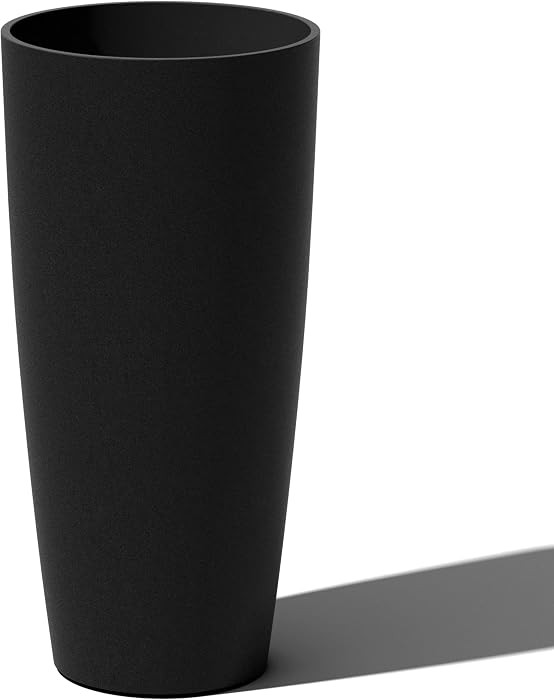 Veradek Mason Vega Round Tall Modern Planter with Insert Shelf | Amazon (CA)