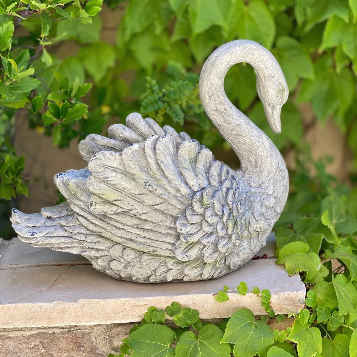 August Grove® Mamigon Swan Polystone Statue Planter & Reviews | Wayfair | Wayfair North America