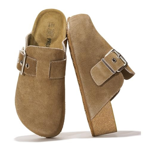 Project Cloud Clogs for Women Footwear - Memory Foam and Non-Slip Platform Wedges Heels for Women Mules & Clogs 2025 - Comfortable Stylish Slip-On with Adjustable Straps (Rhona, Taupe, 6) | Amazon (US)