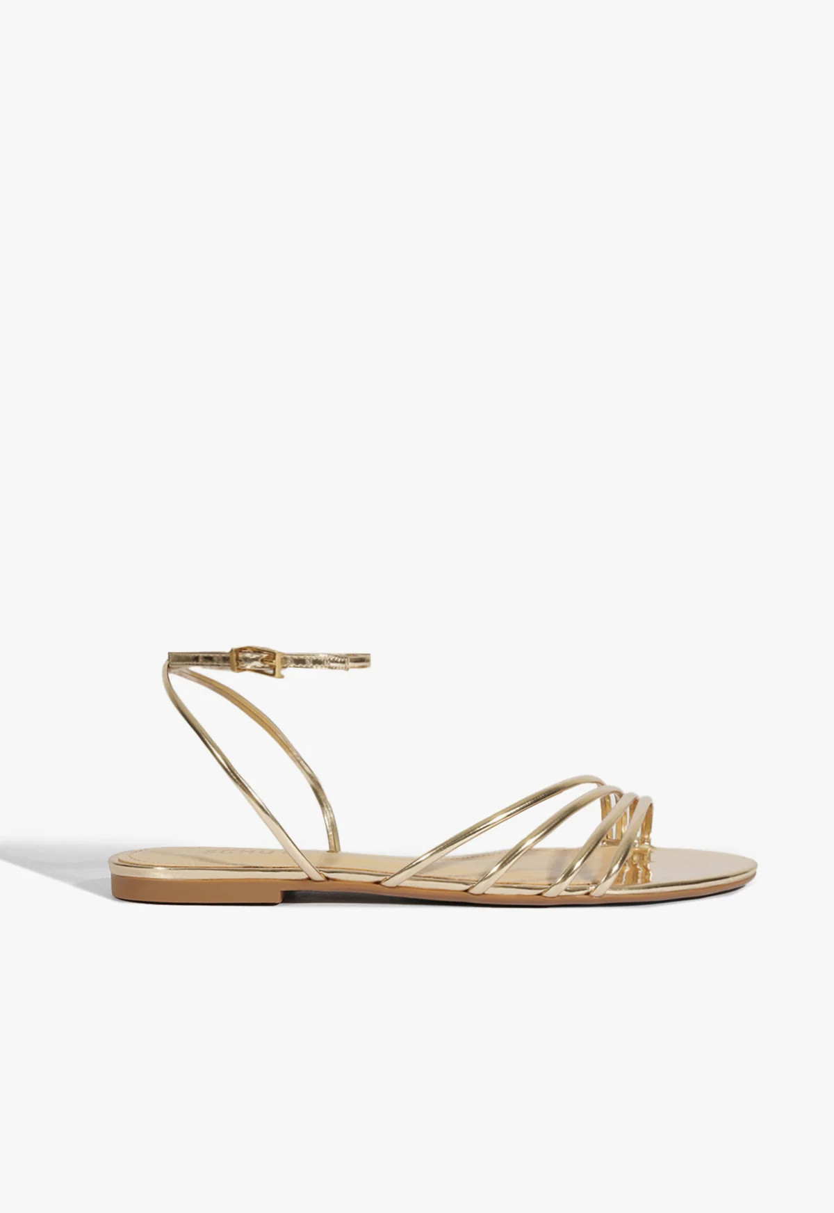 Inez Flat Sandal | Gold | Metallic | Schutz (US)