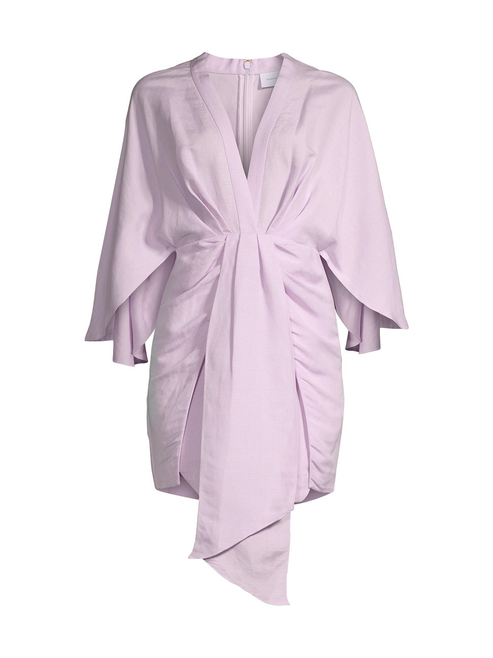 Women's Lola Draped Minidress - Lilac - Size 10 - Lilac - Size 10 | Saks Fifth Avenue