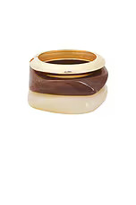 Lovers and Friends Brennan Bracelet Set in Brown/gold from Revolve.com | Revolve Clothing (Global)