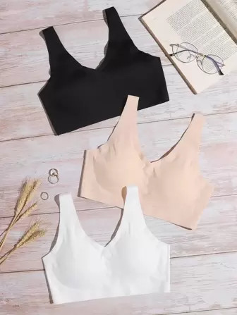 3pack Seamless Bra Set | SHEIN