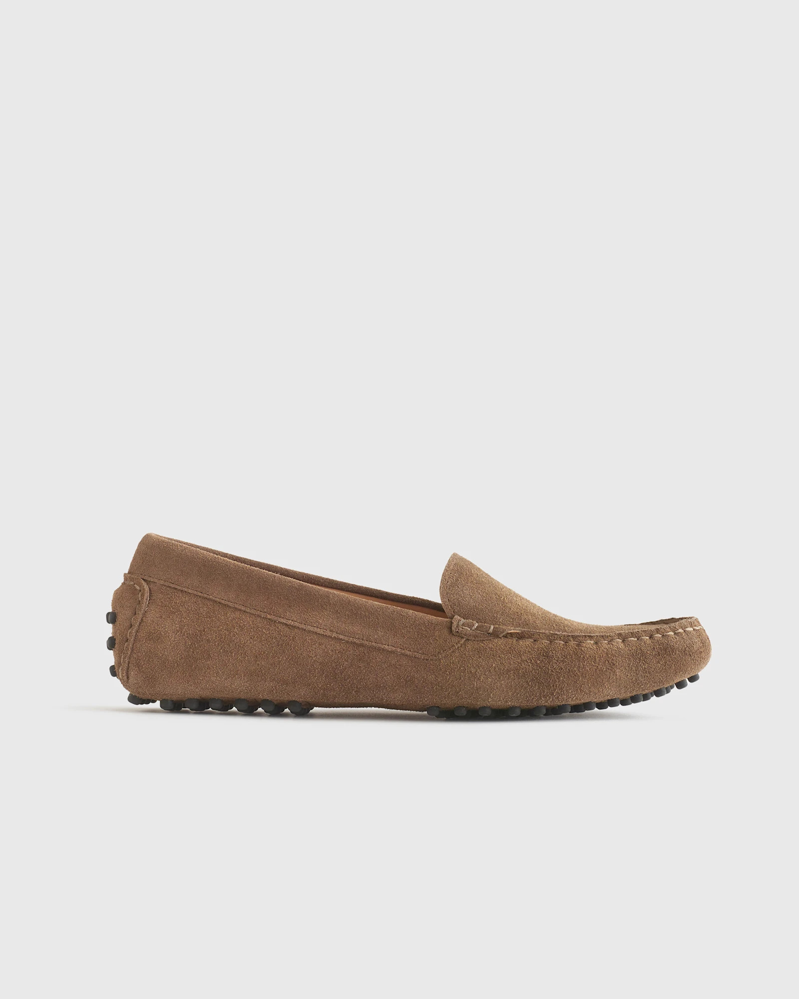 Quince | Women's 100% Suede Driver Loafer in Medium Brown, Size 8, Suede Leather | Quince