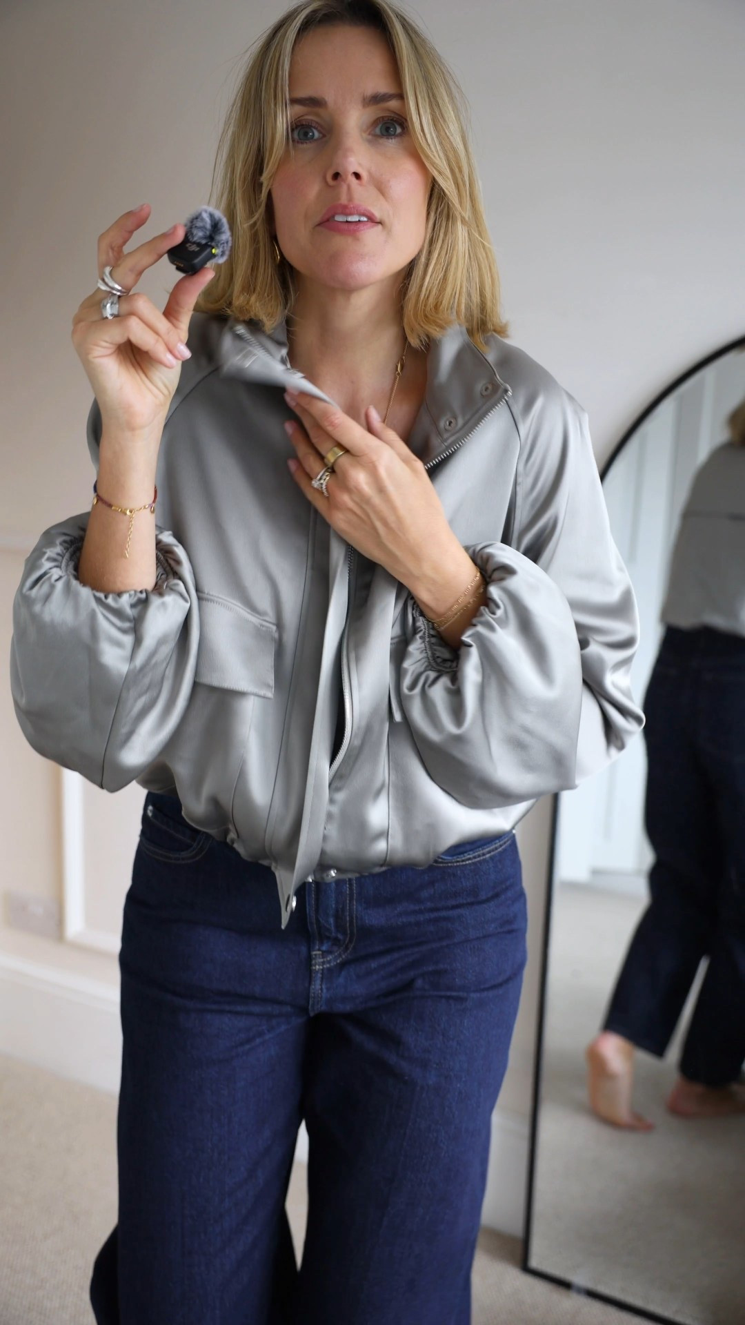 Bomber jacket, satin bomber, barrel jeans, butter yellow 

#LTKspring #LTKFashionMonth #LTKuk