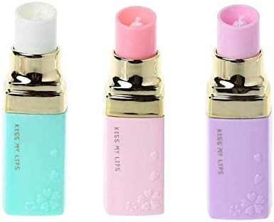Chris.W 3Pcs Novelty Artificial Lipstick Shaped Fine Line Correction Tape for Students Gift Stati... | Amazon (US)